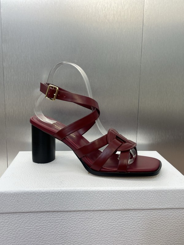 Dior D-Club Jelly Color Hollow Layered Cross Strap High Heel Women Shoes - KFY00290