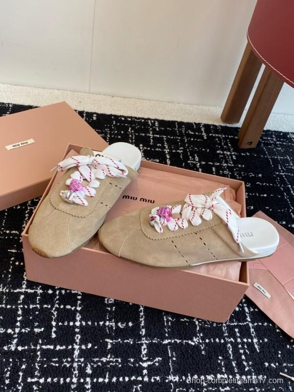 MiuMiu 2025 SS Slip-On Trainer Casual Shoe - KFY00295