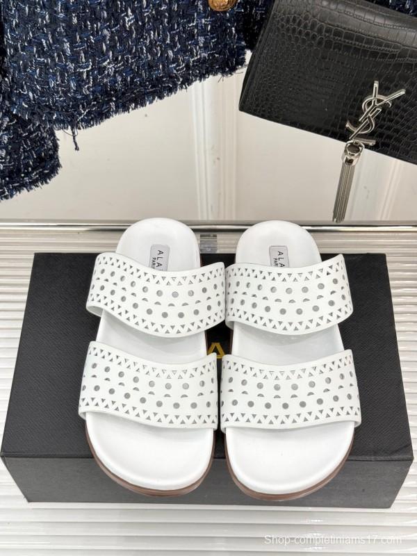 Alaia Spring Summer 2025 Laser-Cut Openwork Casual Sandals - KFY00260
