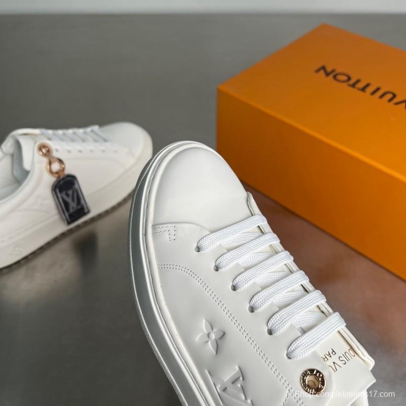 Louis Vuitton Takashi Murakami Time Out Cherry Blossom Flat Low-Top Sneakers - YC