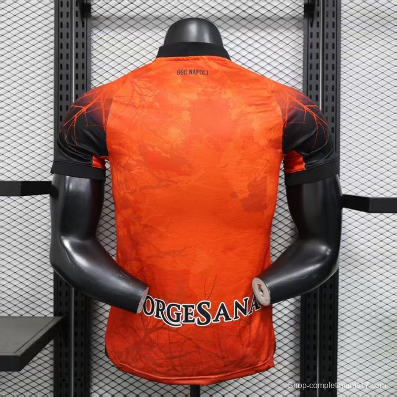 Player Version 25/26 Napoli Halloween Orange Jersey-Glow In Dark