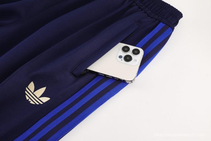 25/26 Olympique lyonnais/Lyon Blue Full Zipper Jacket+Long Pants