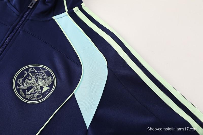25/26 Ajax Amsterdam Navy Blue Full zipper Jacket Tracksuit+ long pants