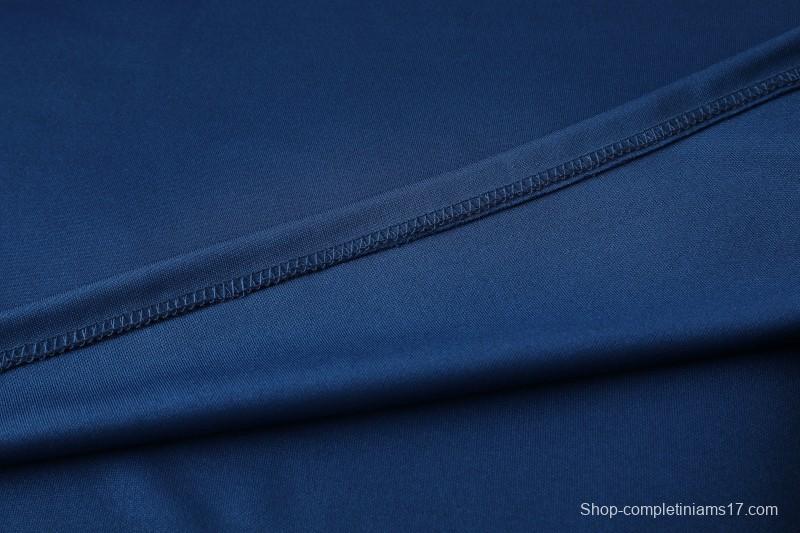 25/26  Adidas Navy Blue Full zipper Jacket Tracksuit+ long pants