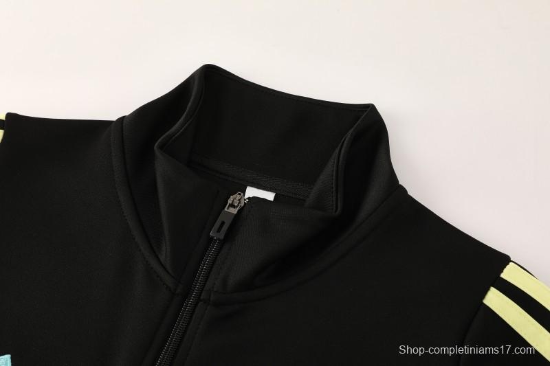 25/26  Juventus Black  Full zipper Jacket Tracksuit+ long pants