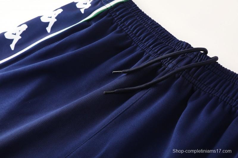 26/27 Real Betis x Kappa Navy Blue  Full Zipper Jacket Tracksuit + Long Pants