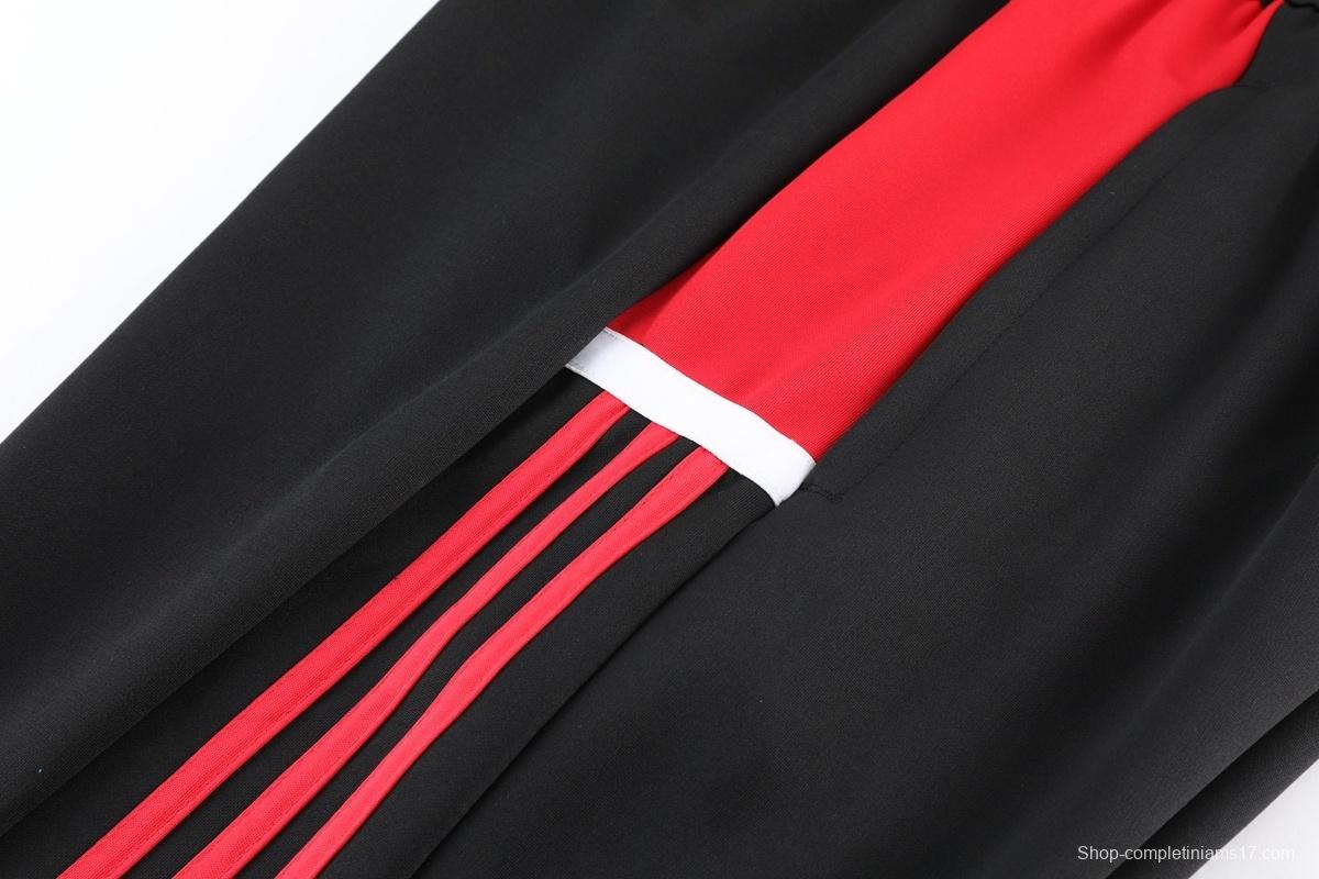 2026 Adidas Blue Full Zipper Jacket + Black Long Pants