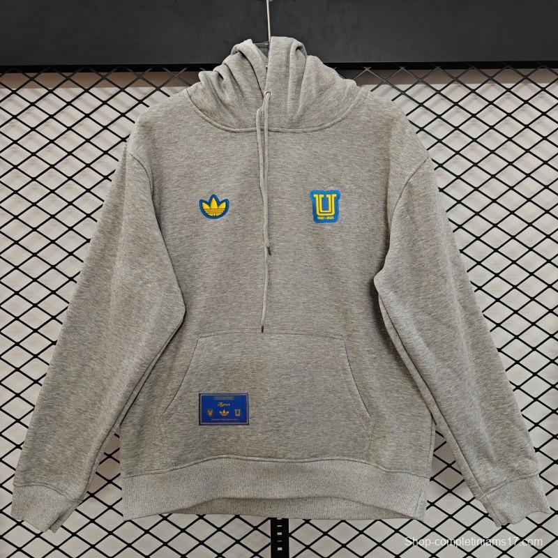 25/26 Tigres UANL Embroidered Logo Hoodie 9 Colors
