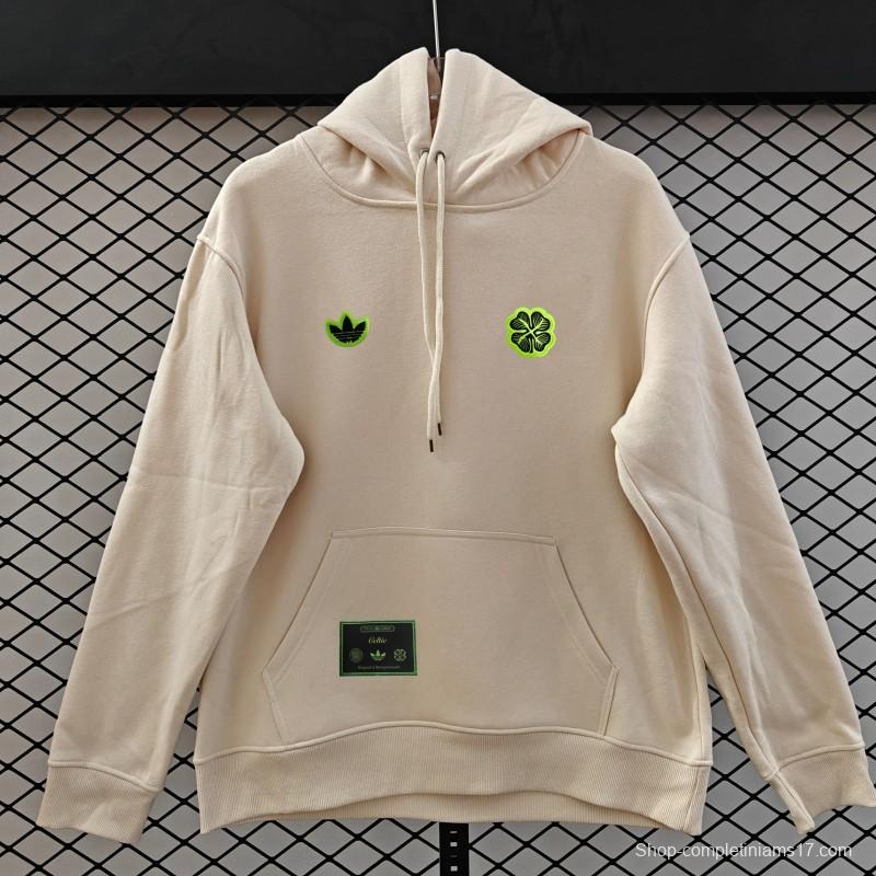 25/26 Celtic Embroidered Logo Hoodie 9 Colors