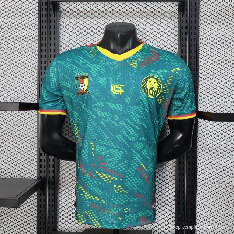 2026 Player Version Cameroon Green with Colorful Dot Pattern Jersey