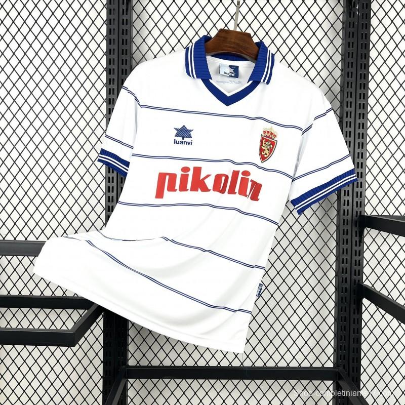 2000/01 Retro Real Zaragoza Home Jersey