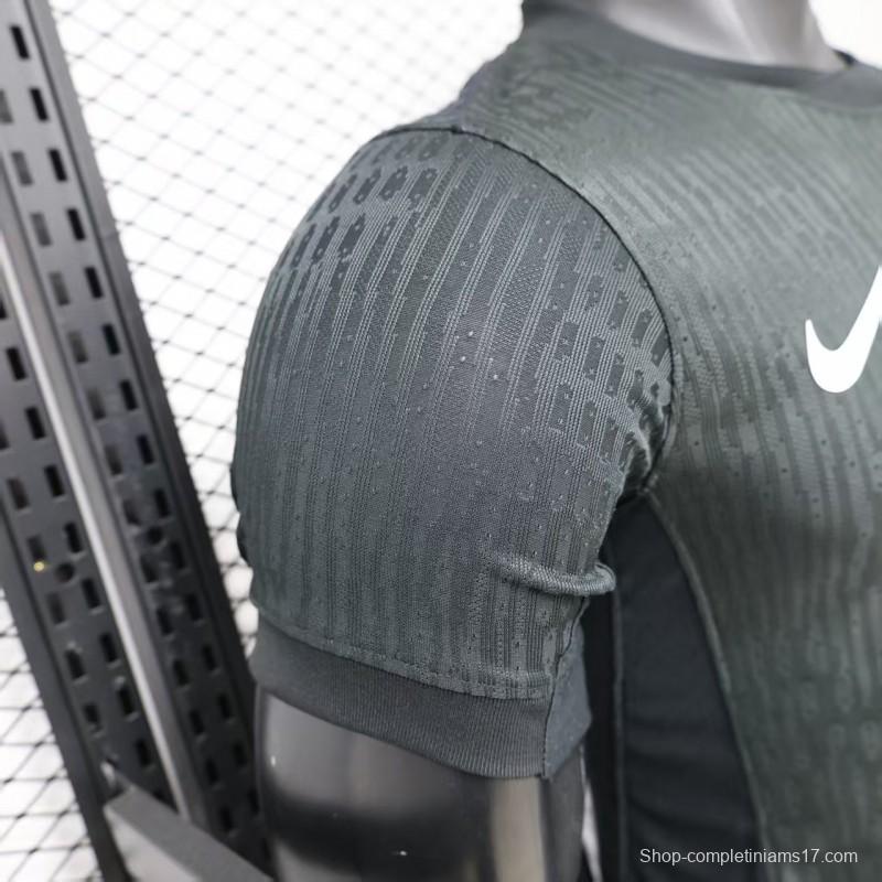 Player Version 26/27 Vasco da Gama Home Black with White Diagonal Sash Jersey