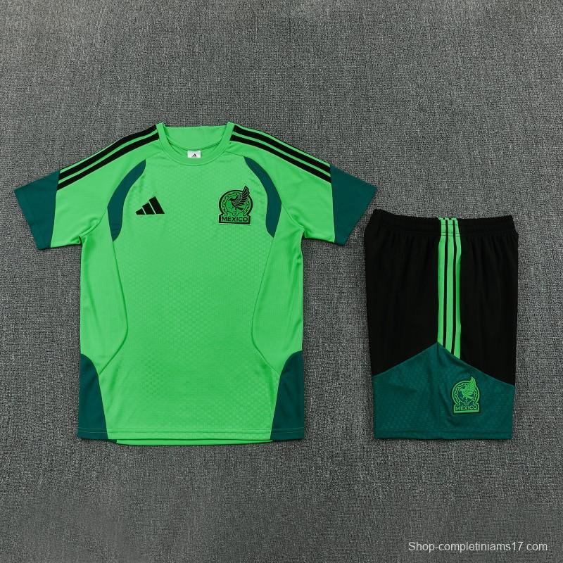 26/27 Mexico Green Short Sleeve+Soccer Shorts