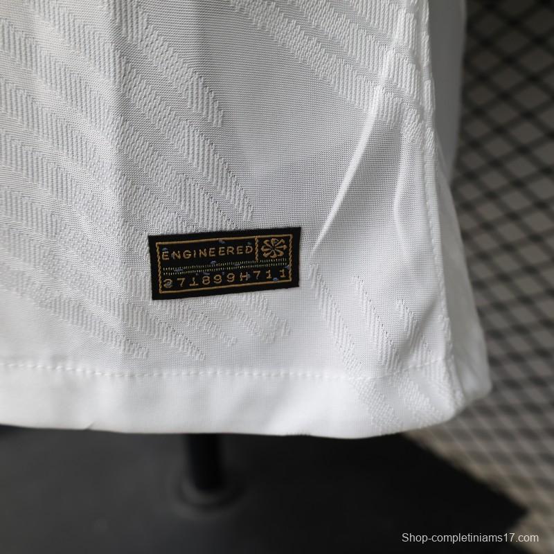 Player Version 2026 Brazil White with Palm Leaf Pattern Special Edition Jersey