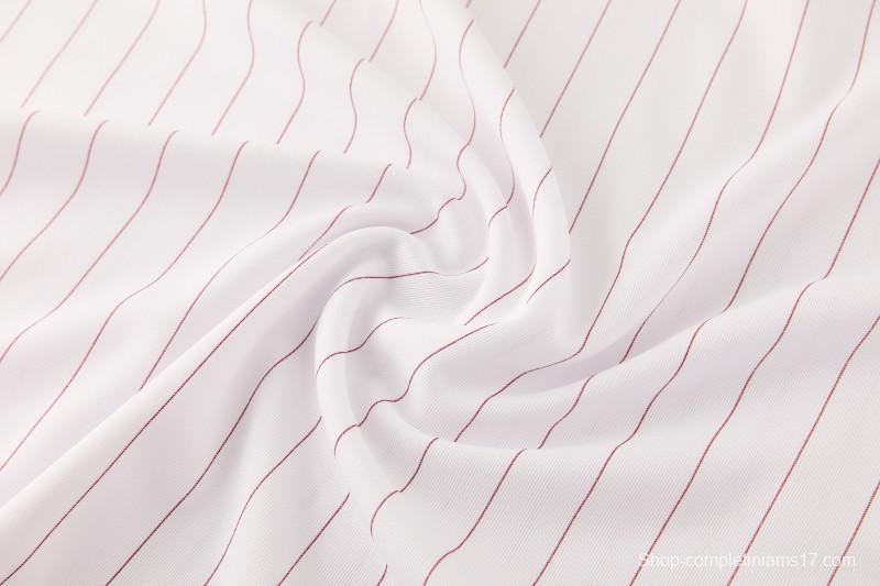 26/27 Arsenal  White Pinstripe Short Sleeve+Soccer Shorts