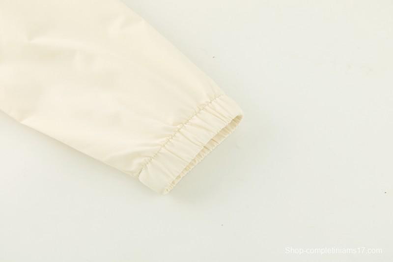 26/27 Liverpool Cream Full Zipper Hooded Jacket Tracksuit + Black Long Pants