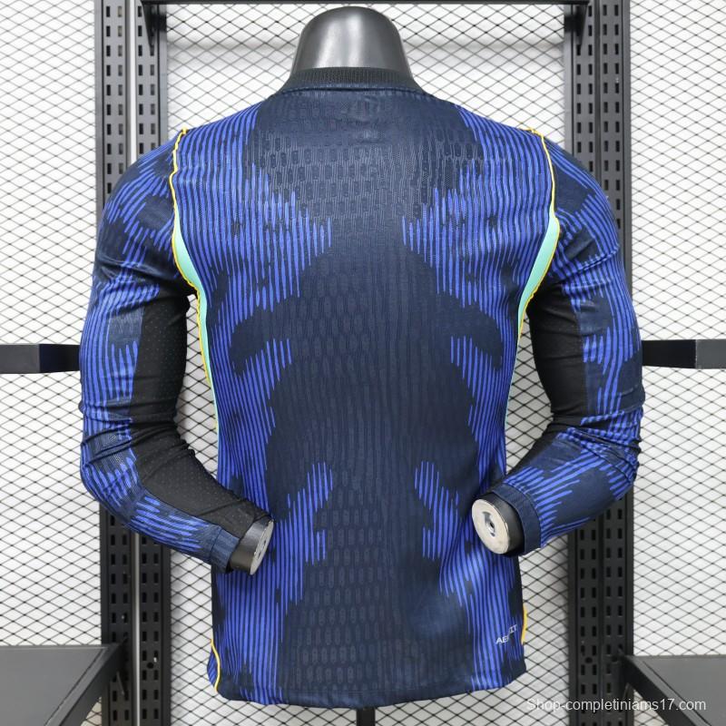 Player Version 26/27 Brazil Navy Blue Special Edition Long Sleeve Jersey