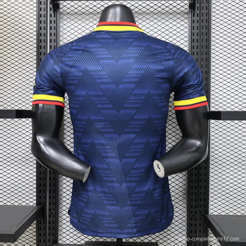layer Version 26/27 Arsenal Navy Blue with Geometric Pattern Third Jersey