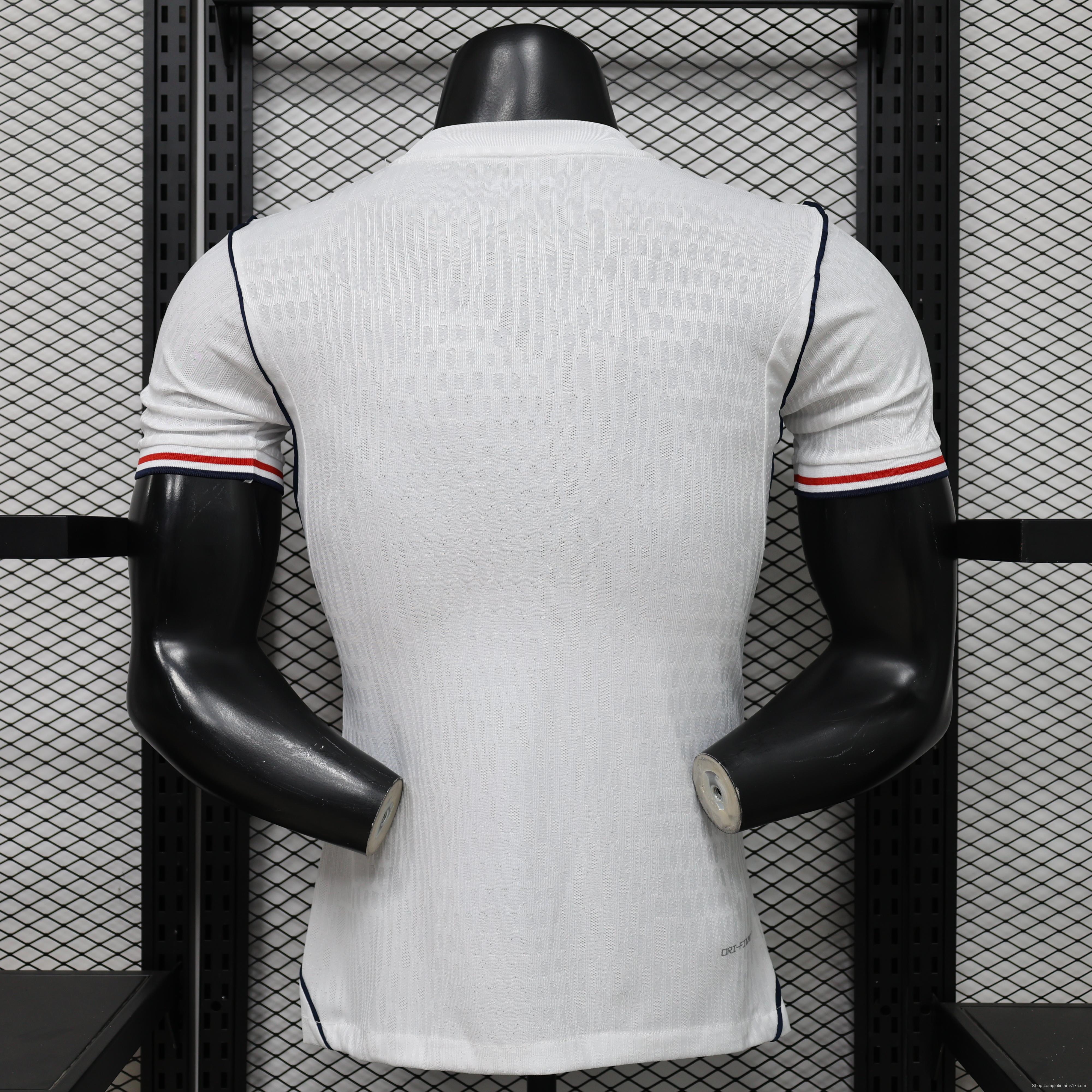 Player Version 26/27 Paris Saint-Germain Away  White & Navy/Red Stripe Special Edition Jersey