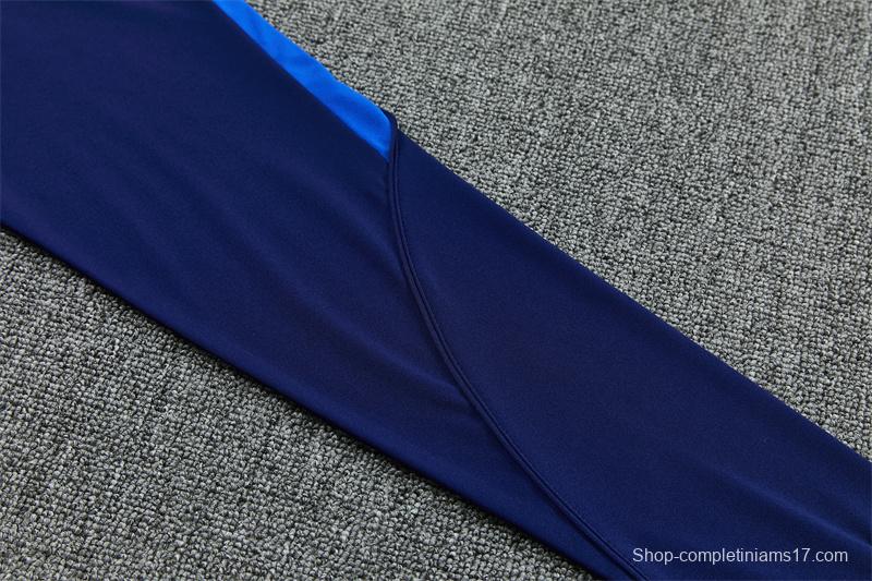 2026 Inter Milan Dark Navy Blue Half Zipper Jacket Tracksuit + Long Pants
