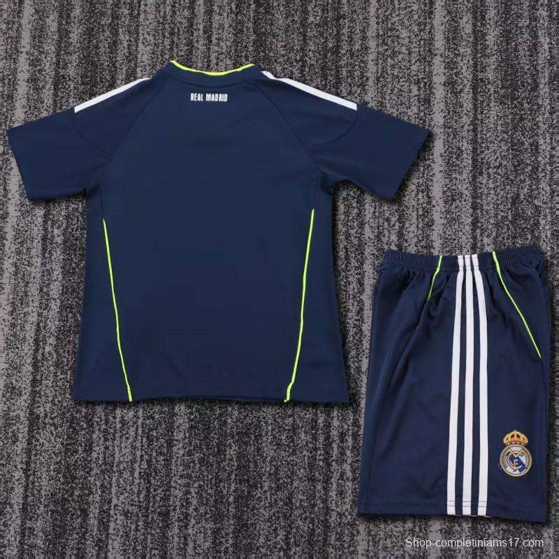 Retro Kids 10/11 Real Madrid Away Navy Jersey