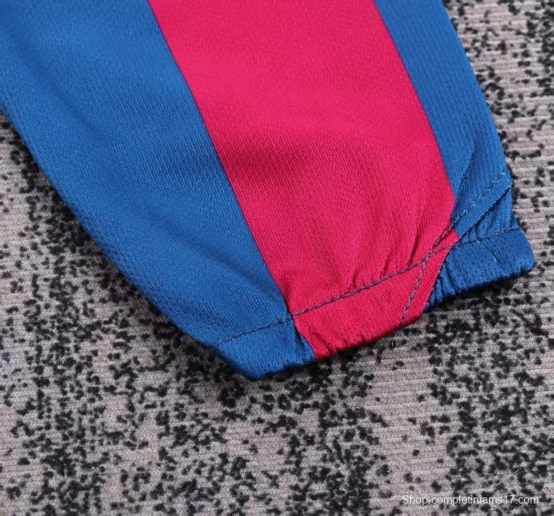 Retro Kids 05/06 Barcelona Home League Version Long Sleeve Jersey