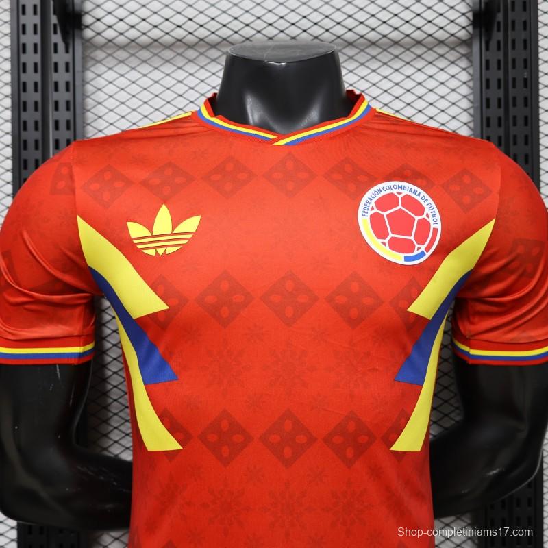 Player Version 2026 Colombia Special Edition  Away Red Jersey