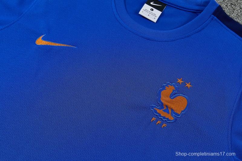 26/27 France Blue Short Sleeve+Soccer Shorts