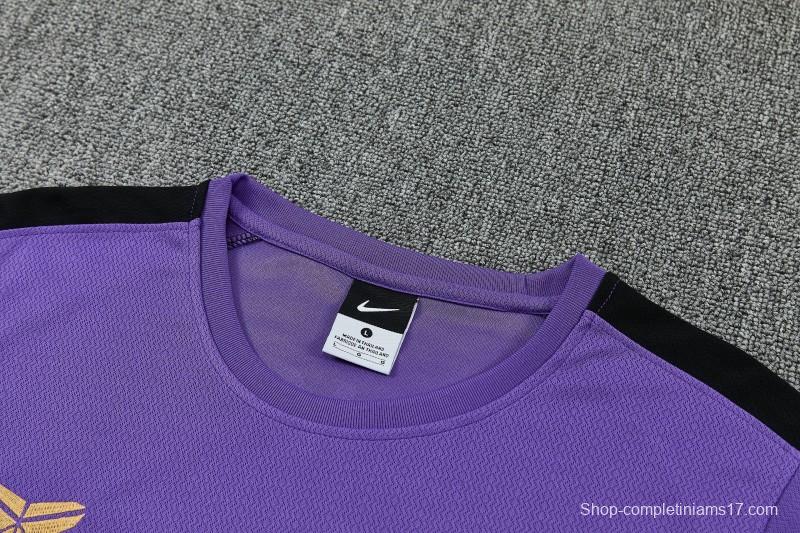 26/27 Barcelona Purple & Black Short Sleeve+Soccer Shorts