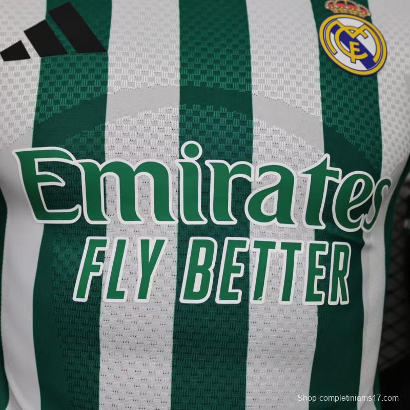 Player Version 26/27 Real Madrid Green & White Stripes Special Edition Jersey