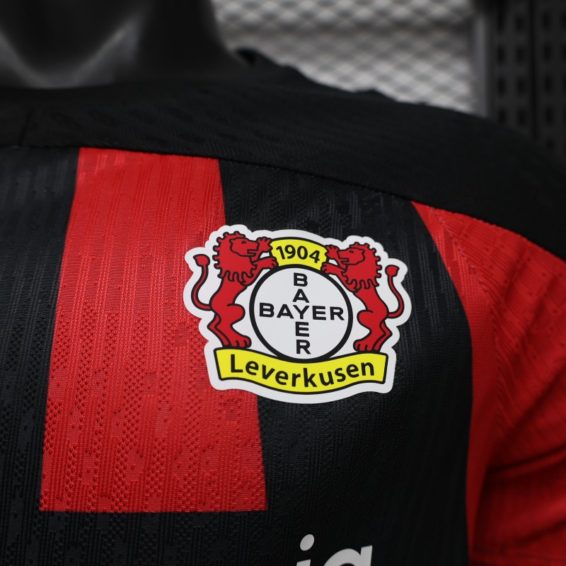 Player Version 26/27 Bayer Leverkusen Home Black Red Jersey