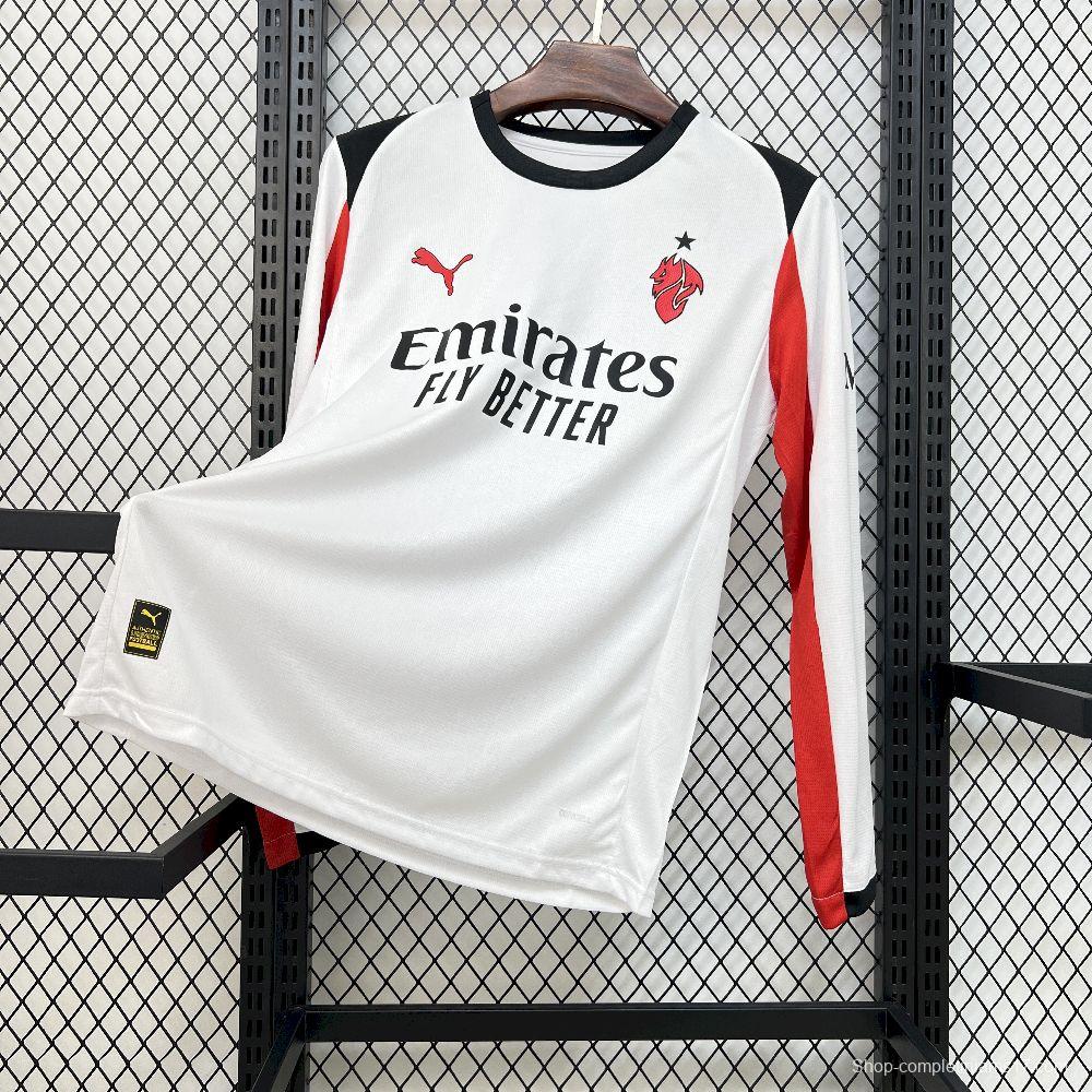 2025/26 Mens AC Milan Away Long Sleeve Jersey