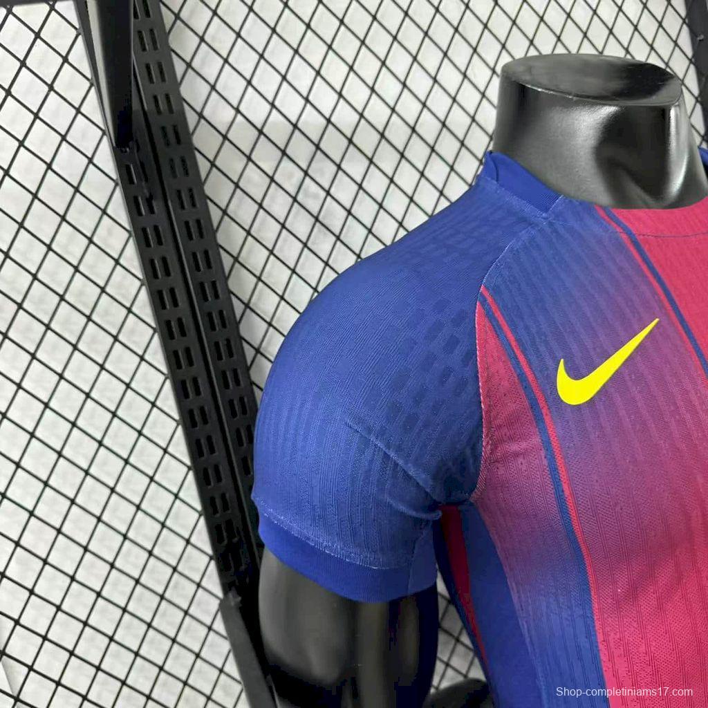 2025/26 Player Version Mens Barcelon X Ed Sheeran Home Jersey