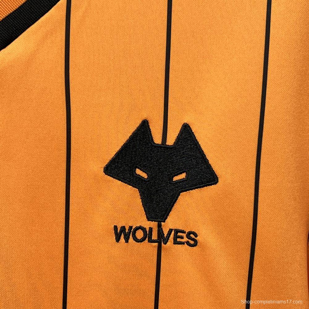 1985/86 Retro Wolverhampton Wanderers Home  Jersey