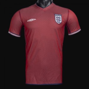 Retro 2002 England Away Reversible (Red/Navy) Soccer Jersey