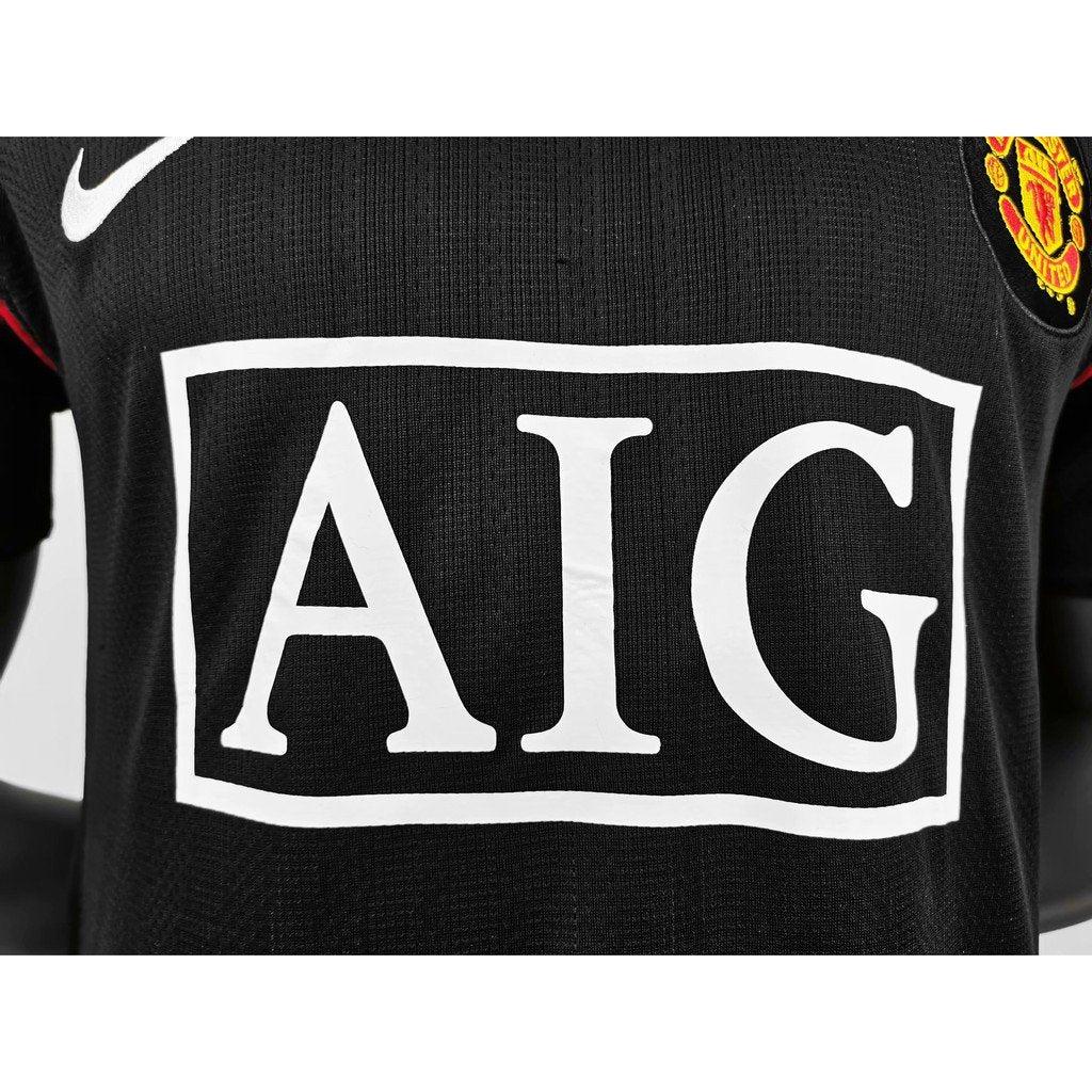 Retro 07/08 Manchester United Away Black Long Sleeve Jersey