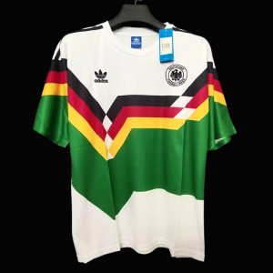 Retro1990 Germany Home With Mash-up Strip green Jersey