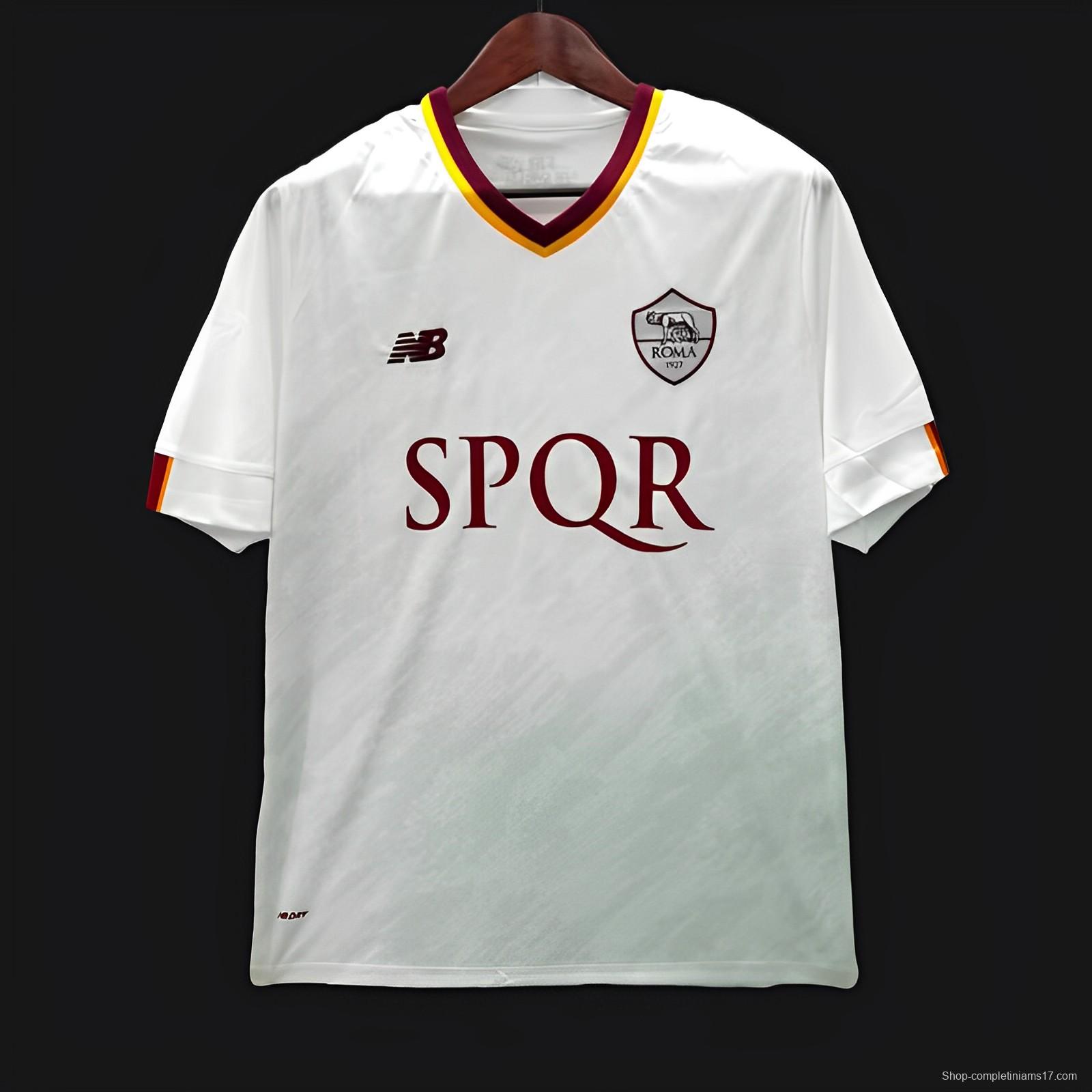 22/23 AS Roma Away White SPQR Jersey