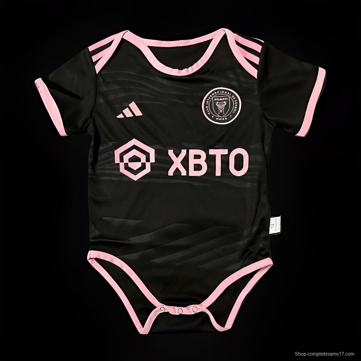 23/24 Inter Miami Away Black Baby Jersey（6-18Month）