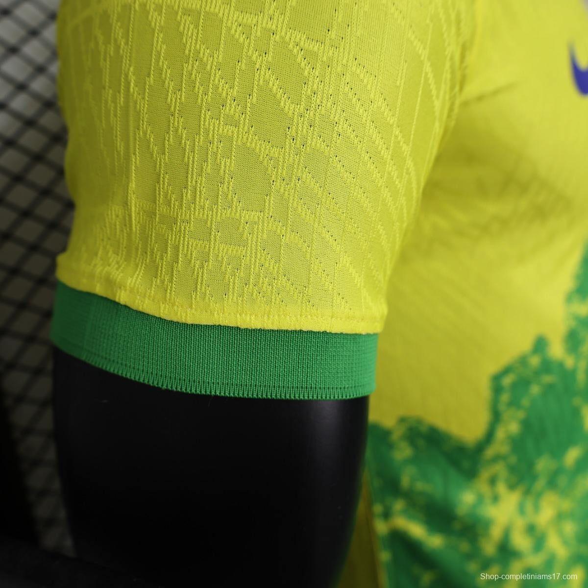 Player Version 2023 Brazil Yellow Special Jersey