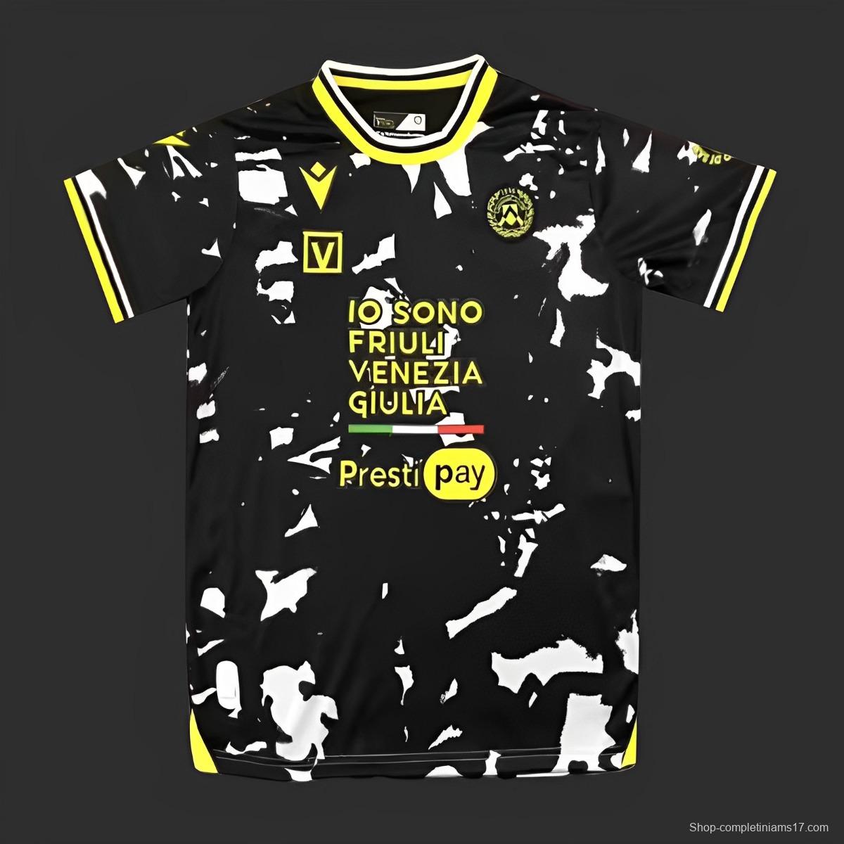 23/24 Udinese Away Black Jersey