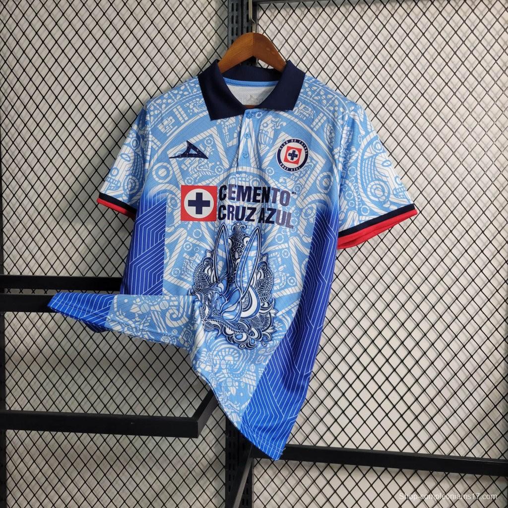 23/24 Cruz Azul Sky Blue Day of the Dead Special Jersey