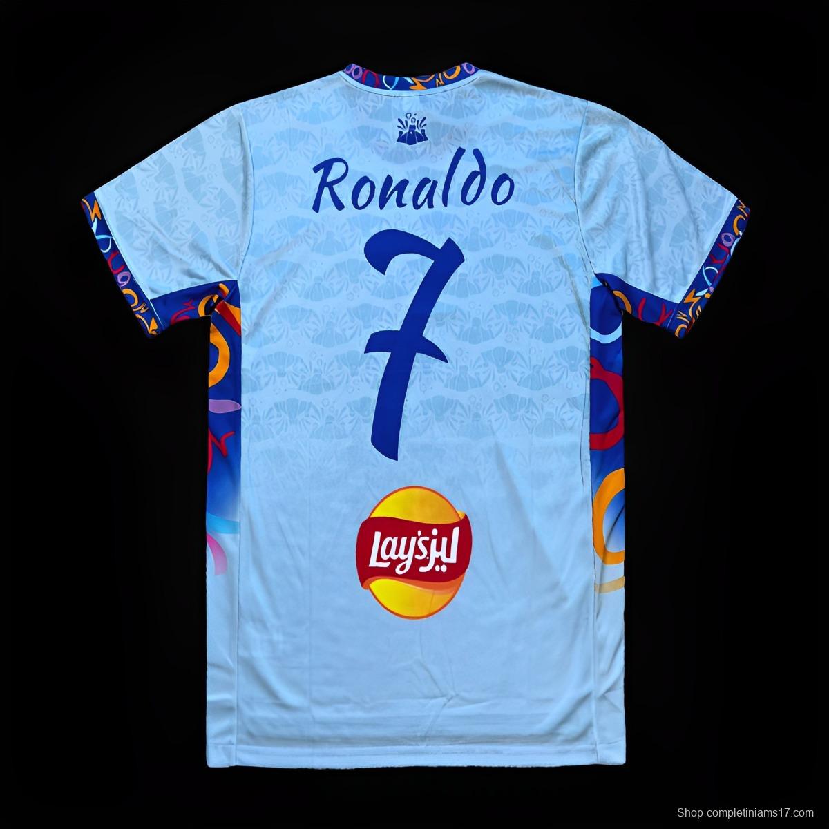 23/24 Al-Nassr Ronaldo Blue ALL Stars Special Jersey