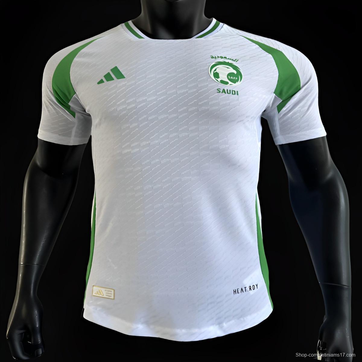 Player Version 2024 Saudi Arabia Away White Jersey