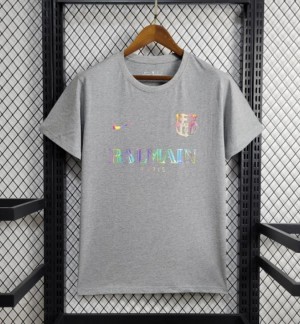 24/25 Barcelona x Balmain  Gray Training Jersey