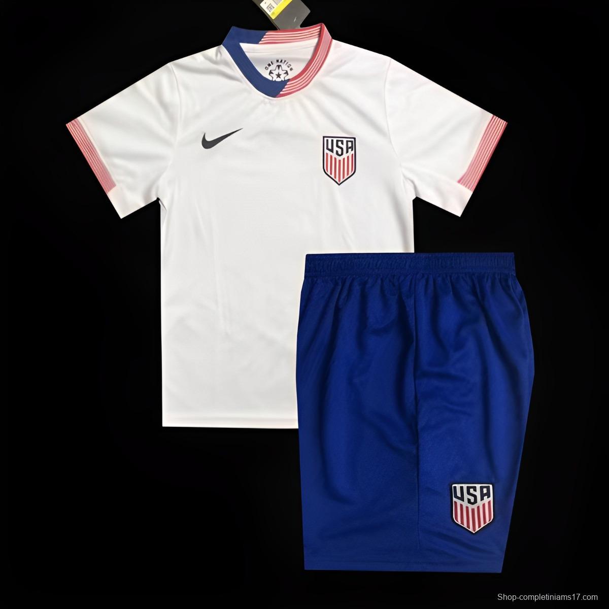 2024 Kids USA Home Jersey