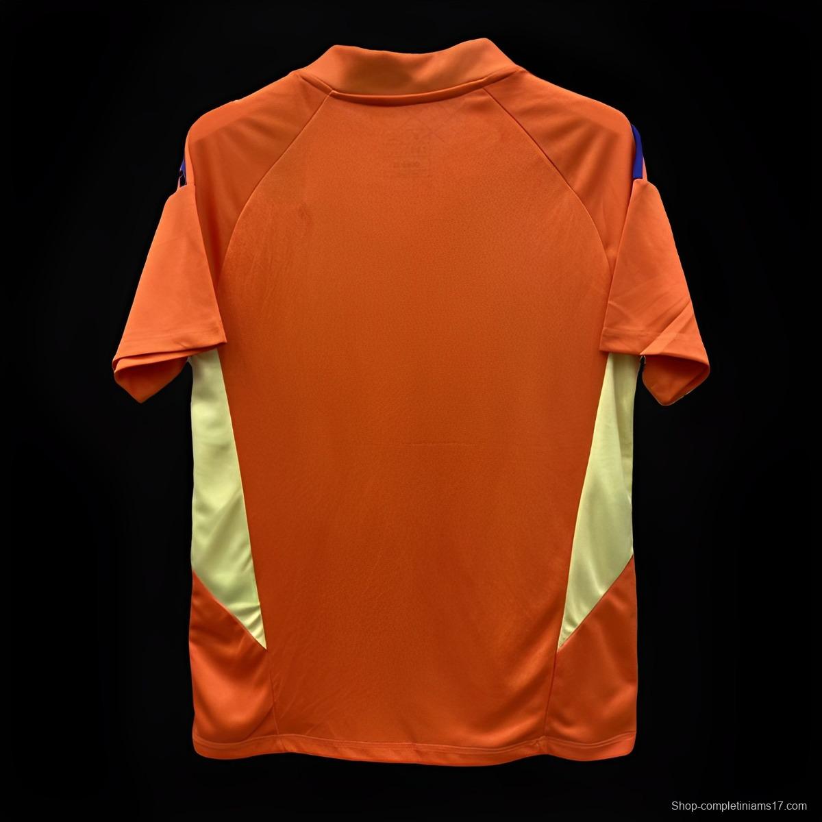 2024 Italy Orange Goalkeeper Jersey