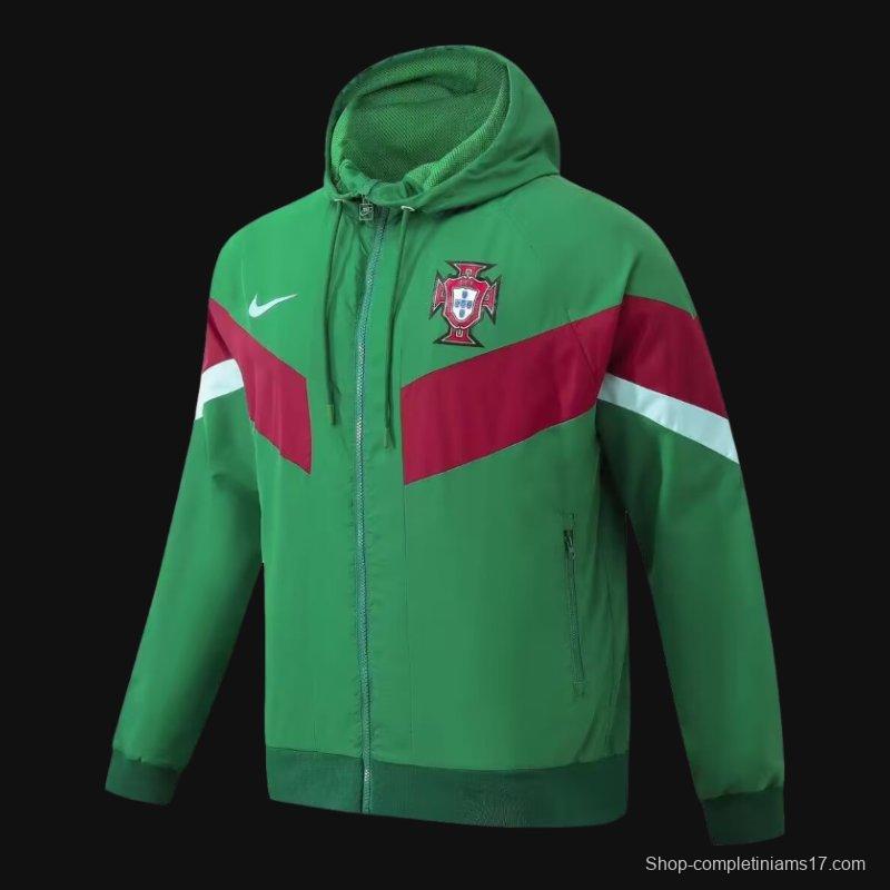 2024 Portugal Green Windbreaker