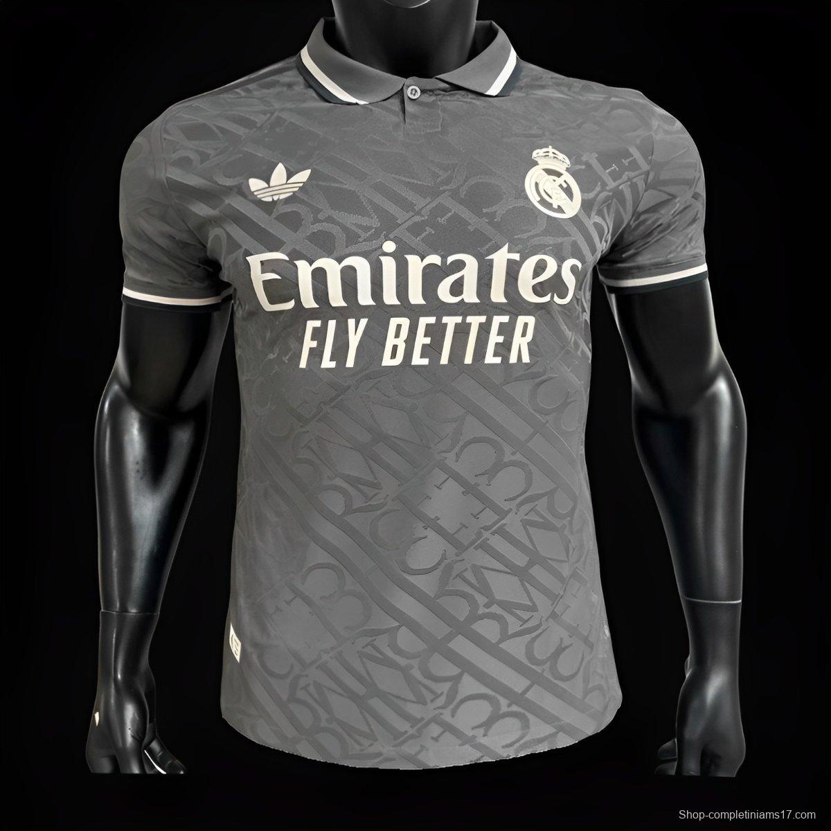 Player Version 24/25 Real Madrid Third Black Jersey