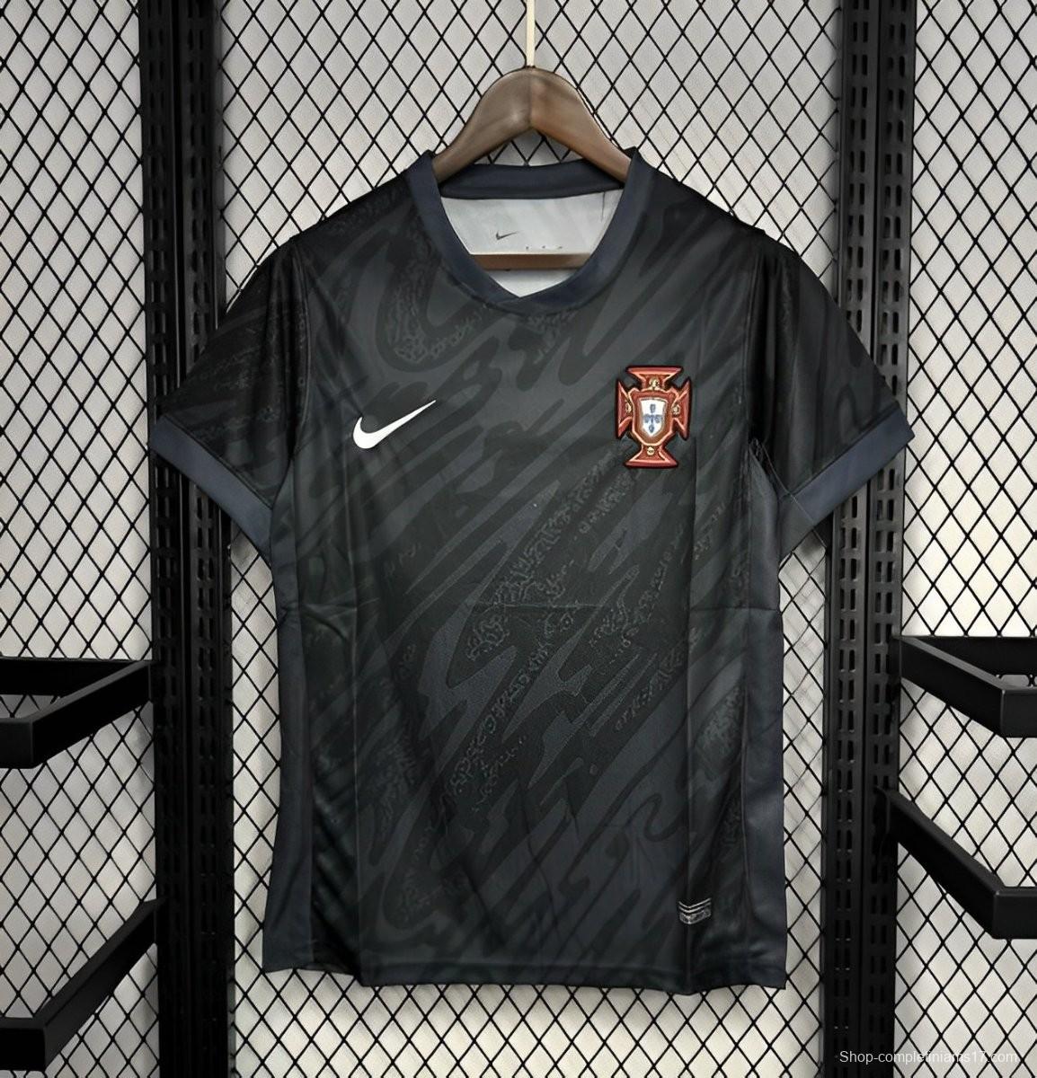 2024 Portugal Euro Black Goalkeeper Jersey